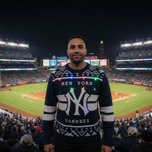 New York Yankees LED Light-Up  Sweater